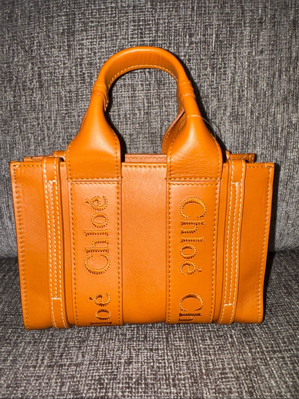 New Chloe leather woody tote